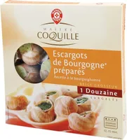 Escargots de Bourgogne préparés belle grosseur x 12