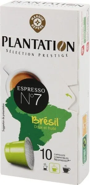 Capsules de café origine Brésil x 10