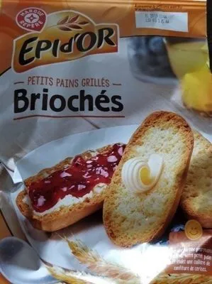 Petits pains grillés briochés