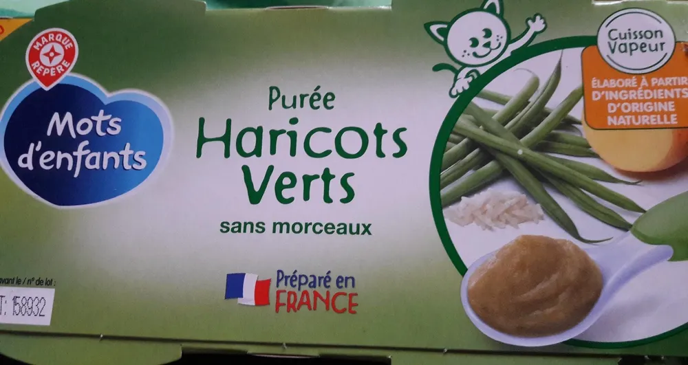 Purée Haricots Verts sans morceaux