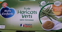 Purée Haricots Verts sans morceaux