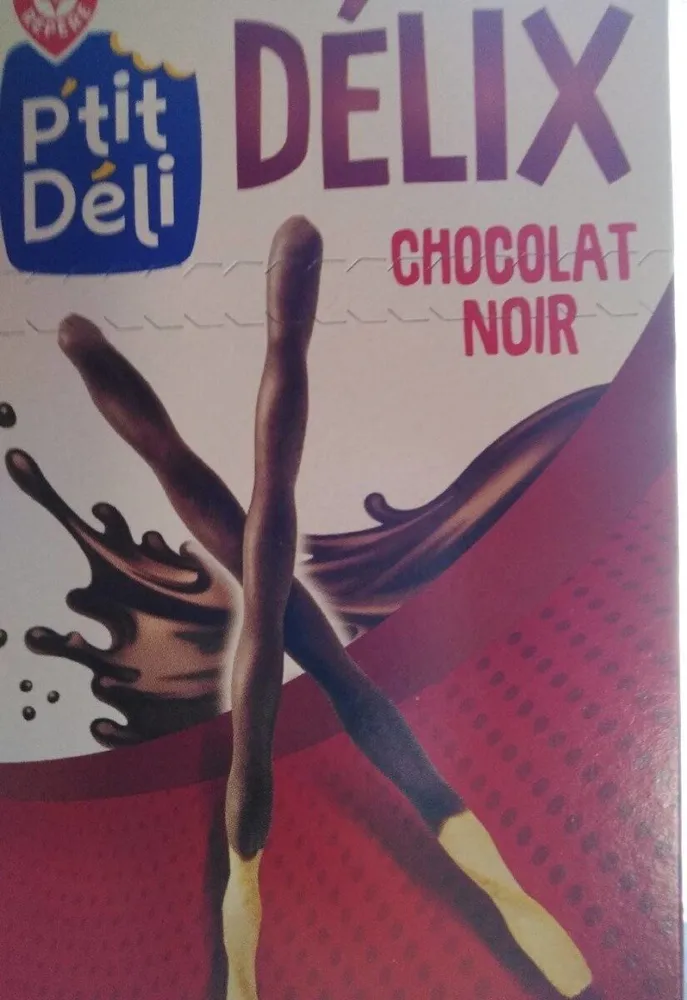 Biscuits batonnets P'tit Déli Chocolat noir
