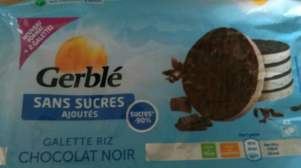 Galette riz chocolat noir