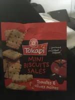 Biscuits salés à la tomate et aux olives noires