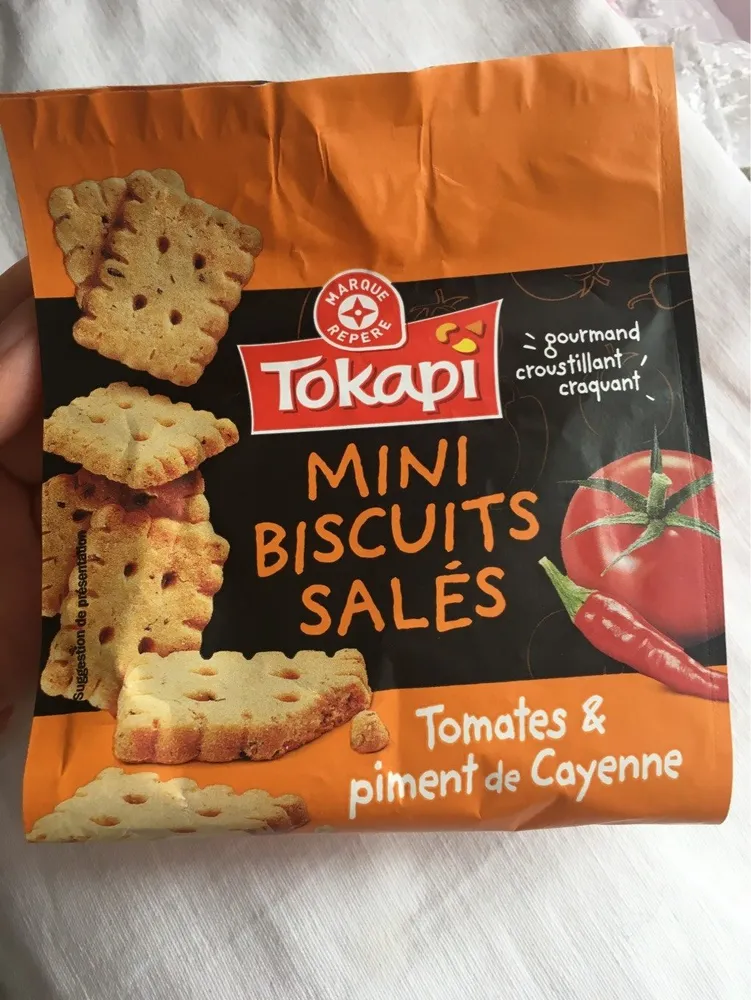 Biscuits salés à la tomate, à l'origan et au piment