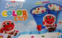 Mini pots de glace aux bonbons multi colores x 6