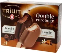 Mini trium vanille ou chocolat double enrobage x 6