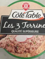 Assortiment de 3 terrines : campagne, canard à l'Armagnac et lapin aux herbes
