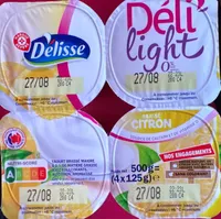 Yaourt Deli'light Delisse Citron, 0% mg