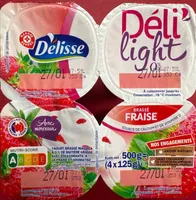 Deli'light yaourt fraise 0%