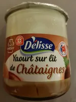 Yaourt gourmand au lait entier sur lit de châtaigne