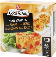 Mini gratins aux pommes de terre et aux légumes du soleil x 4