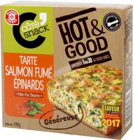 Tarte saumon fumé et épinards Hot & Good
