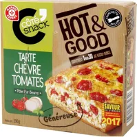 Hot dog tarte chèvre tomate
