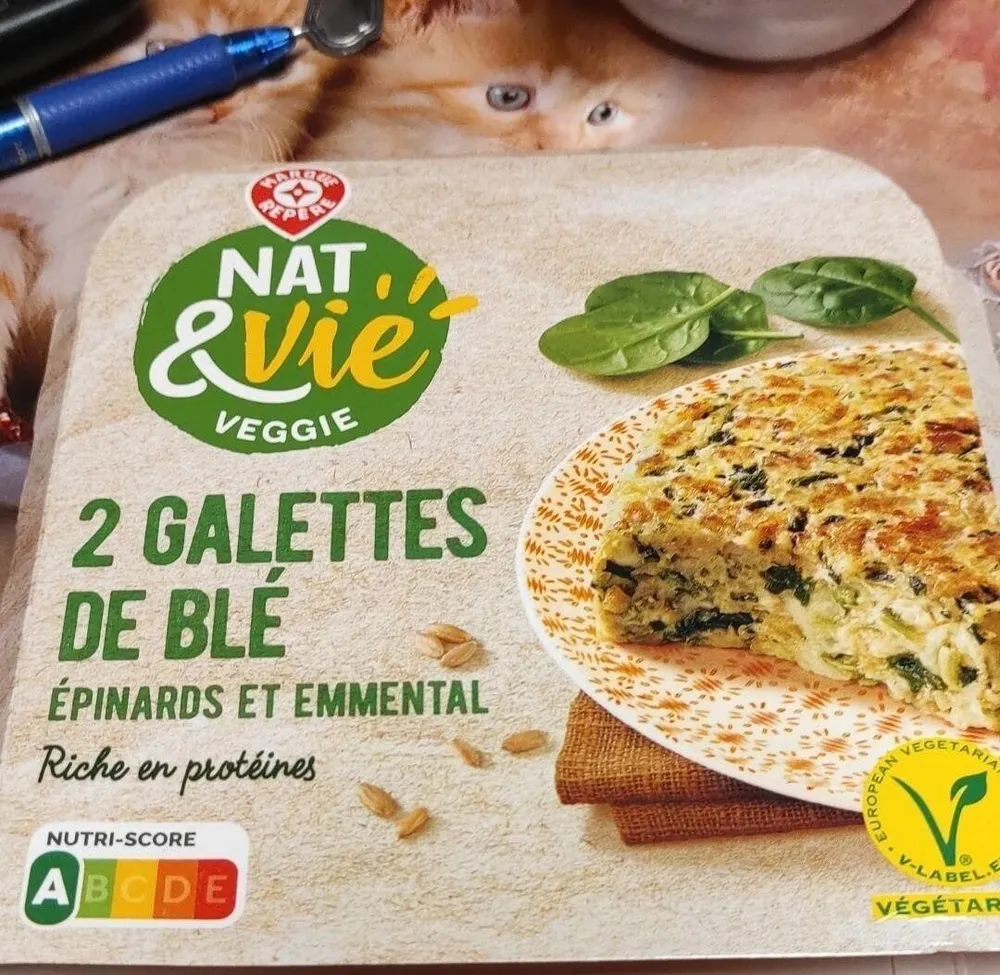 Galettes de blé épinards et emmental
