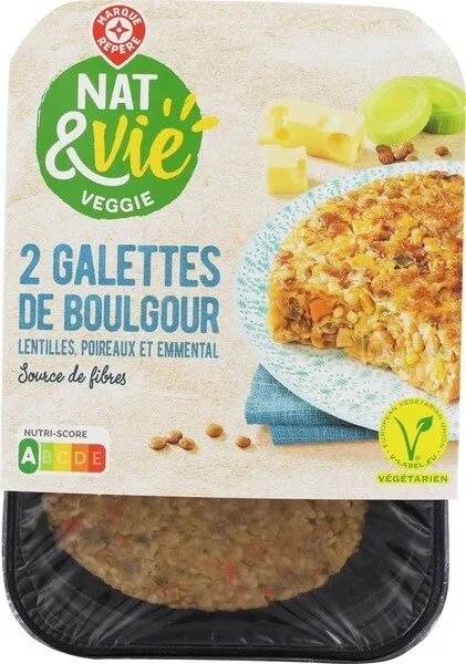 Galettes végétales céréales x 2
