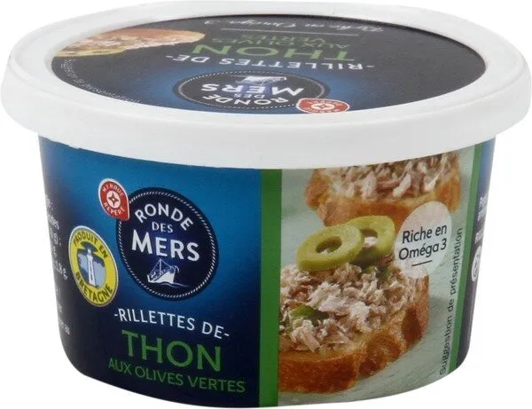 Rillettes de thon aux olives vertes