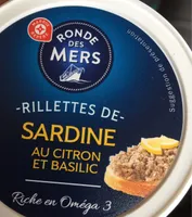 Rillettes de sardines au citron et basilic