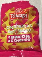 Cacahuètes enrobées goût bacon et cheese