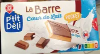 Barre chocolat fourrée au lait x 5