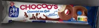 Mini biscuits ronds croustillants enrobés au chocolat au lait x 18