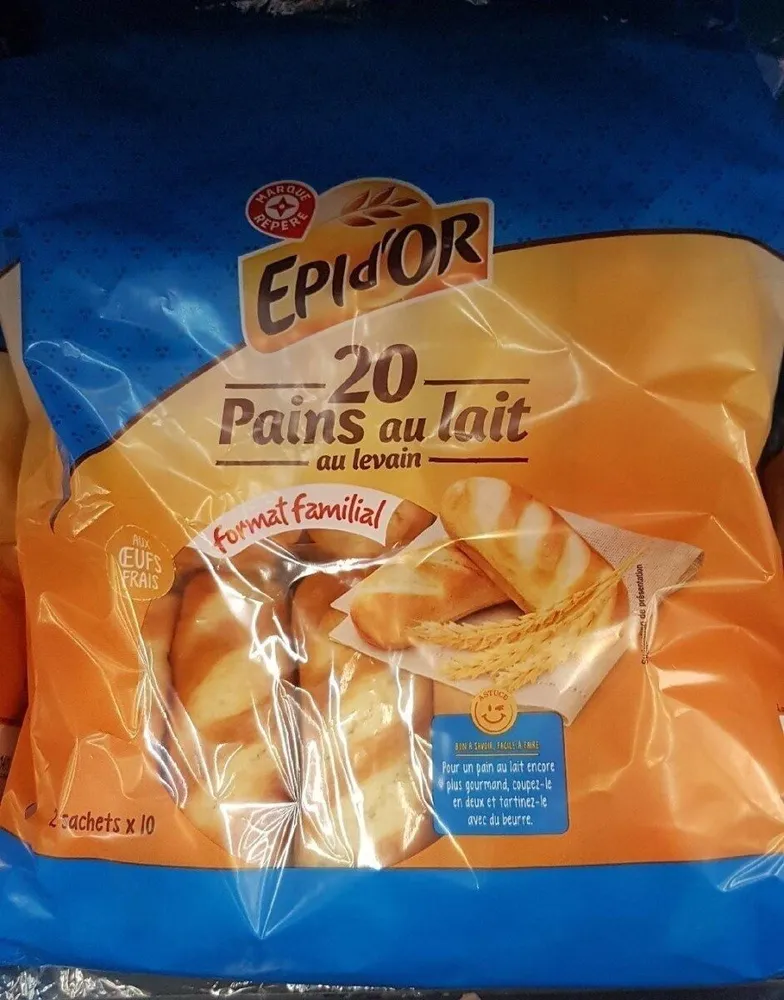 20 pains au lait au levain
