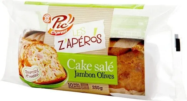 Cake salé jambon olives