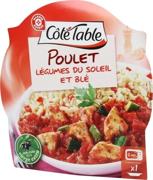 Poulet aux légumes du soleil et blé - barquette