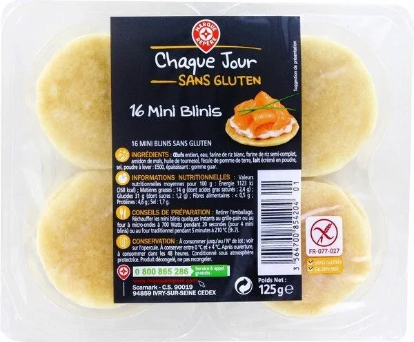 Mini blinis sans gluten x 16