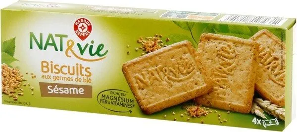 Biscuits aux germes de blé et sésame