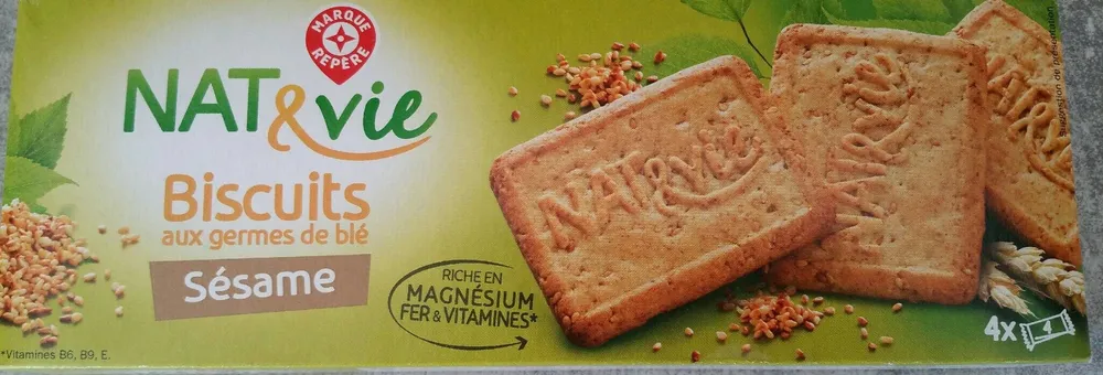 Biscuits aux germes de blé et sésame