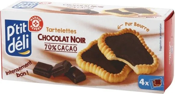 Tartelette chocolat noir 70% cacao