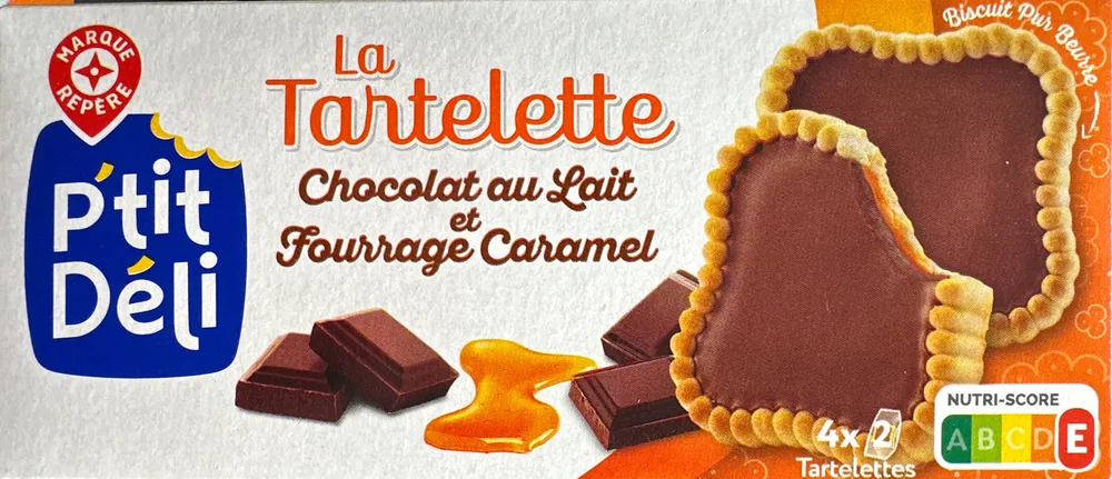 La Tartelette chocolat au lait et fourrage caramel