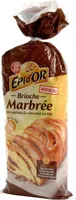 Brioche tressée marbrée aux pépites de chocolat
