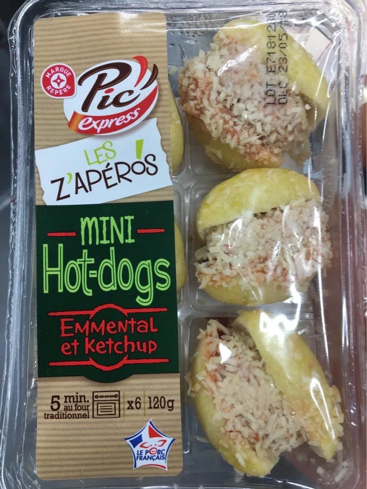 Mini hot-dogs emmental et ketchup