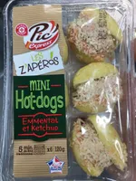 Mini hot-dogs emmental et ketchup