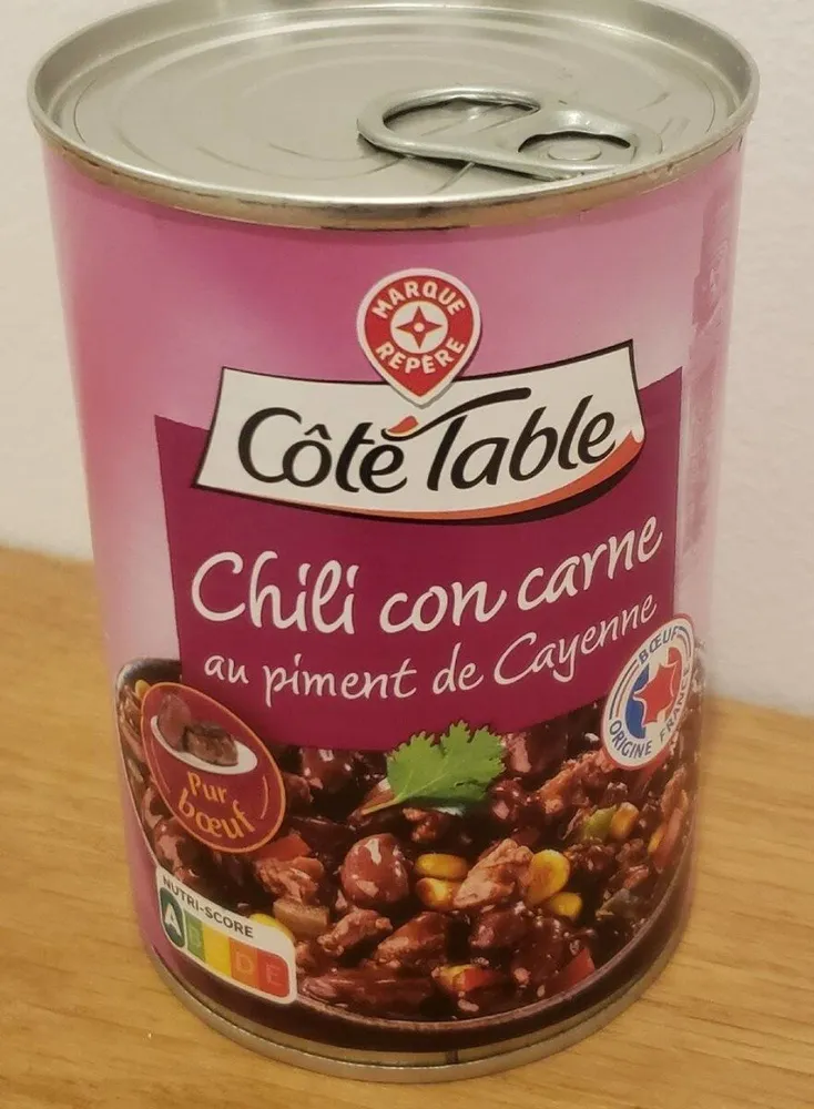 Chili con carné au piment de Cayenne