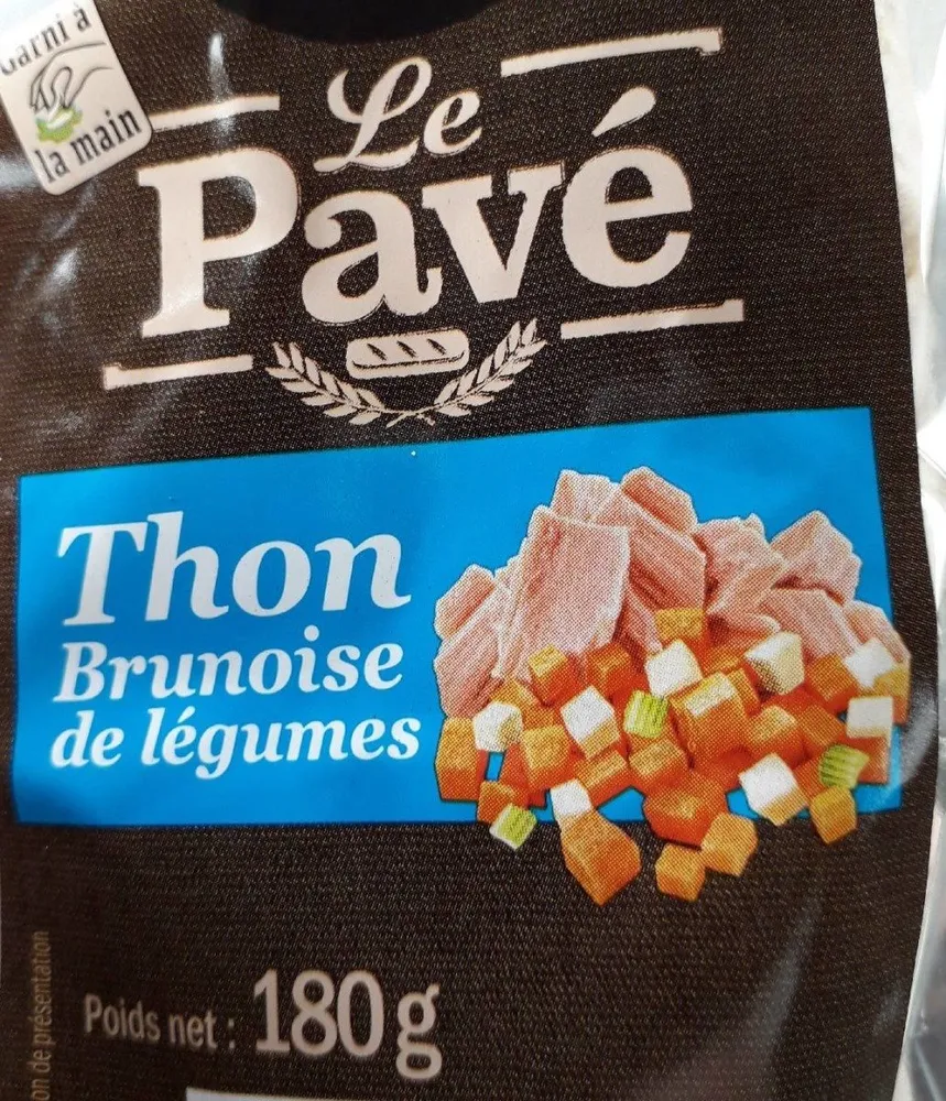Sandwich le pavé thon brunoise de légumes