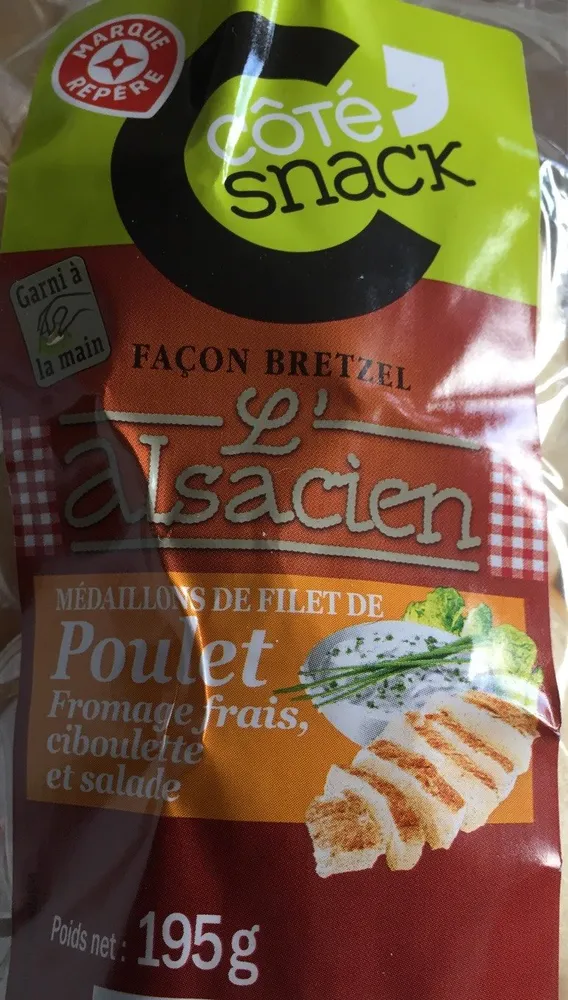 Sandwich l'alsacien poulet fromage frais ciboulette