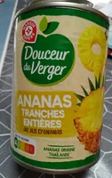 Ananas en tranches entières au jus naturel