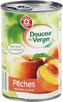 Pêches demi-fruits au sirop