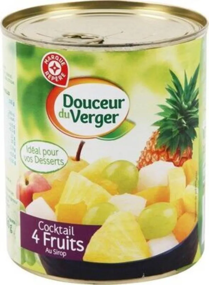 Cocktail 4 fruits au sirop