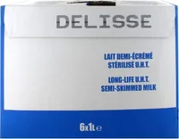 Lait demi-écrémé briques export