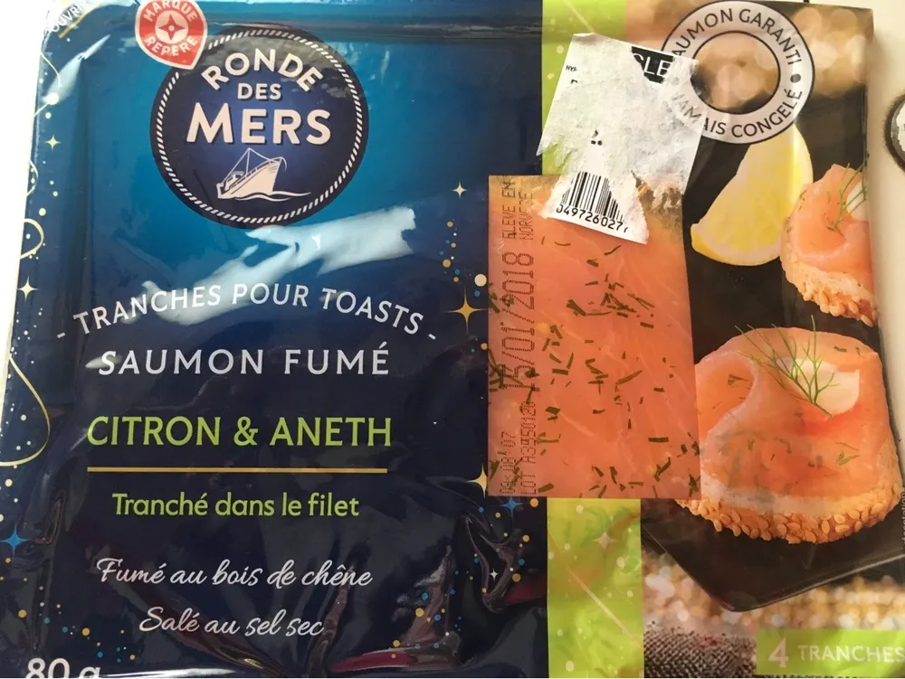 Saumon Fumé pour Toasts Citron et Aneth
