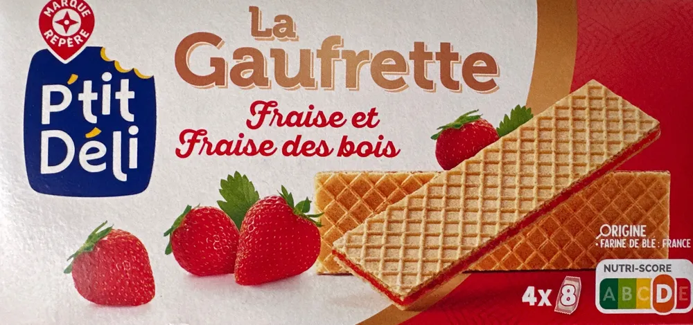 La Gaufrette Fraise et Fraise des bois