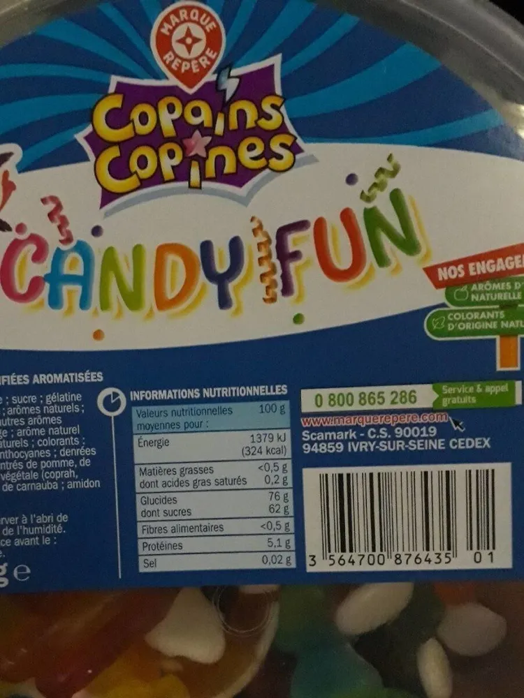 Assortiment gélifiés doux candy fun