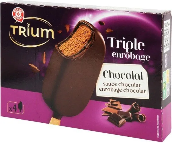 Trium triple enrobage chcolat x 4