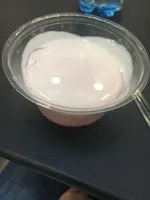 Panna cotta sur lit de framboises