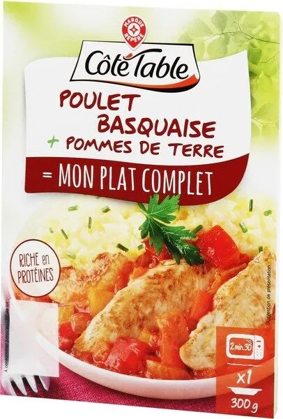 Poulet basquaise et pommes de terre