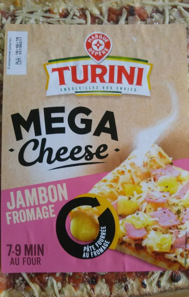 Pizza méga cheese jambon fromage